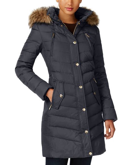 michael kors winter jackets women's|michael kors ladies padded coats.